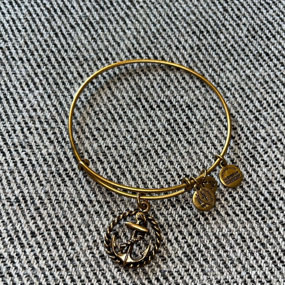 Alex and Ani gold anchor charm